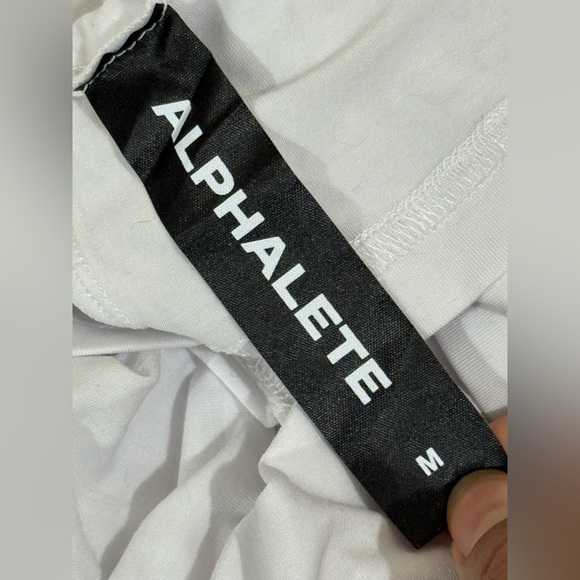 Alphalete White and Black Men's Shirt - Picture 4 of 7
